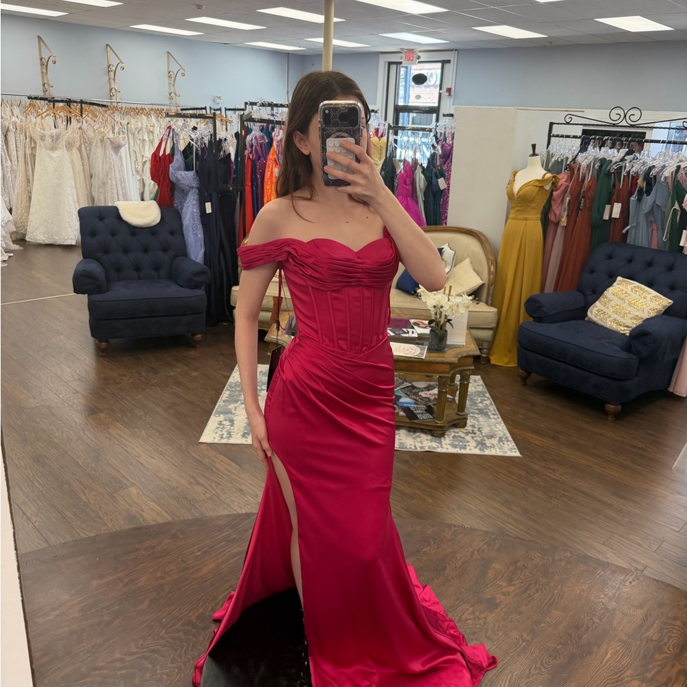 Pink prom dress